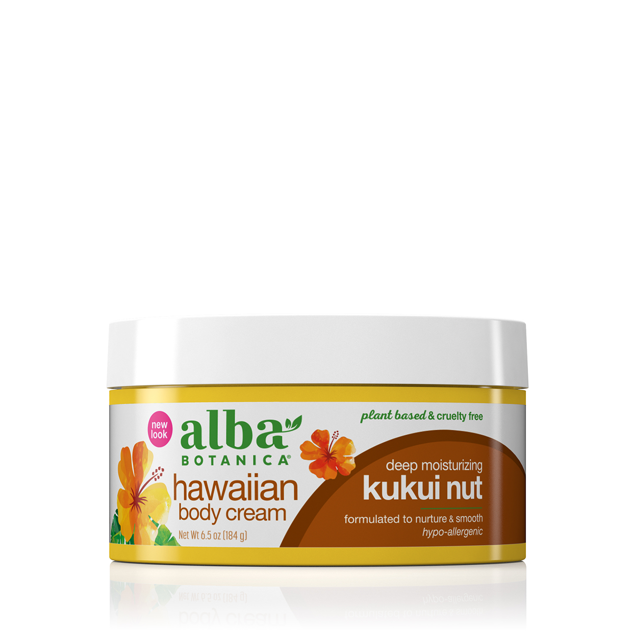 Hawaiian Kukui Nut Body Cream By Alba Botanica, 6.5 Oz